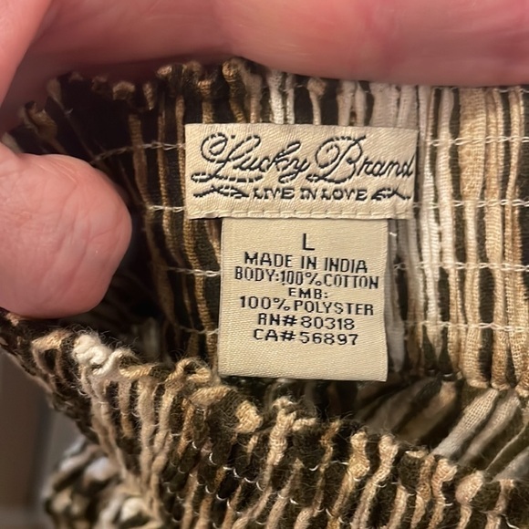 EUC LUCKY BRAND HALTER EMBROIDERED MAXI SZ large - Picture 9 of 15